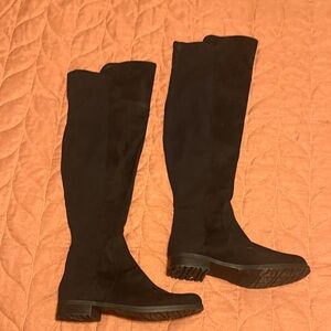 Elegant Black Knee-High Women's Boots
